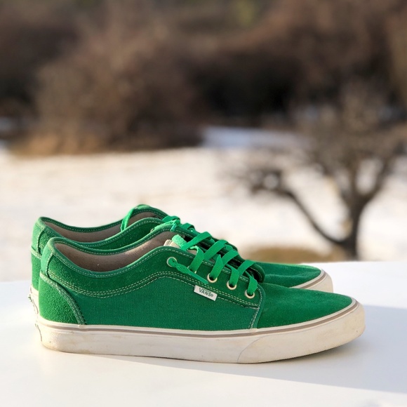 vans chukka low green